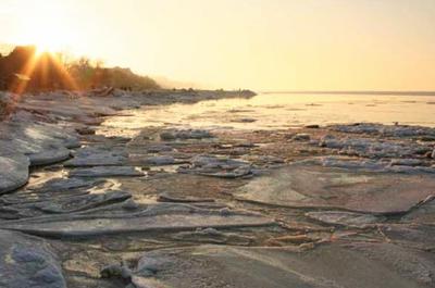 Глыбы льда. Азовское море