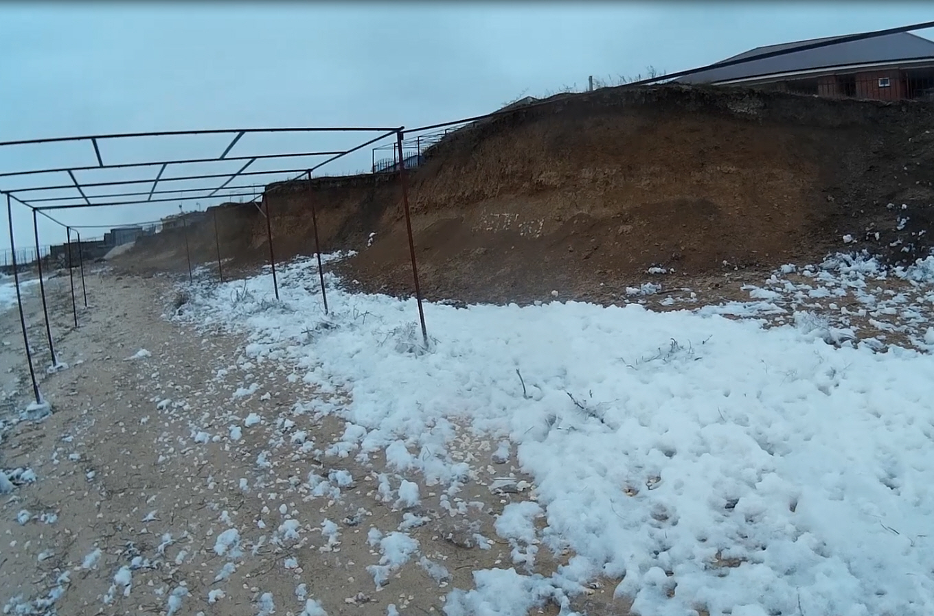 Снег в Марте 2016 - Побережье Азовского моря