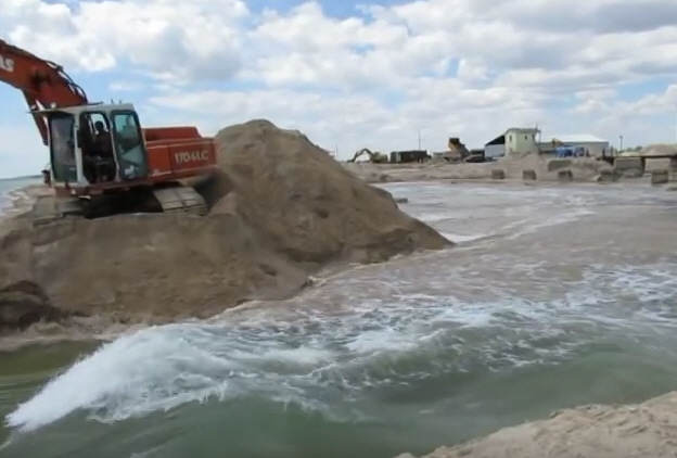 Промоина. КАК СОЕДИНЯЛИ МОЛОЧНЫЙ ЛИМАН С АЗОВСКИМ МОРЕМ