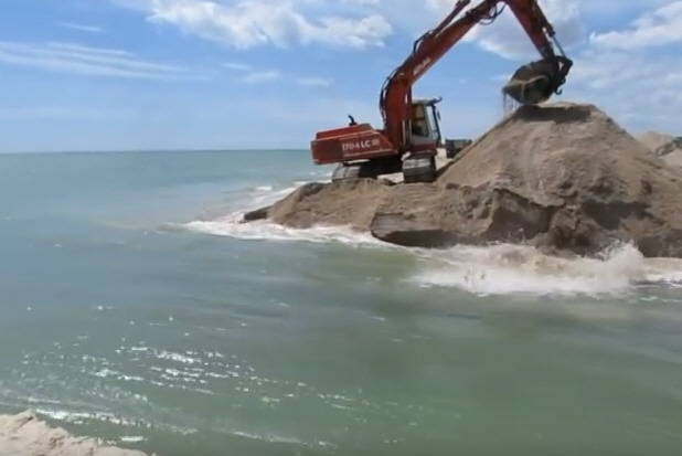 Промоина. КАК СОЕДИНЯЛИ МОЛОЧНЫЙ ЛИМАН С АЗОВСКИМ МОРЕМ